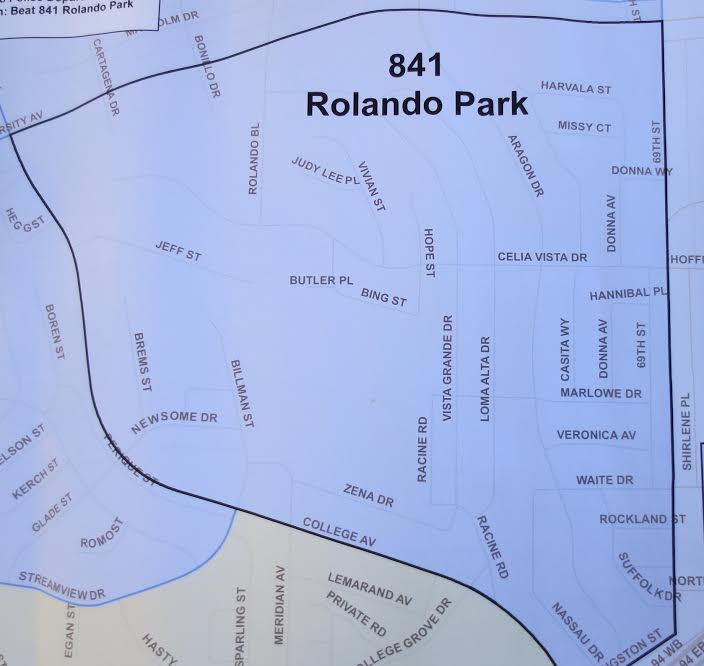 Rolando Park Recognized as a Separate Beat Area by San Diego Police